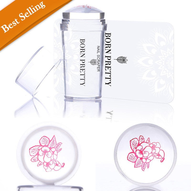 Born Pretty Jelly stamper Transparent Silicone Nail Art Jelly Stamper For French Nail And Best Stamping Prints