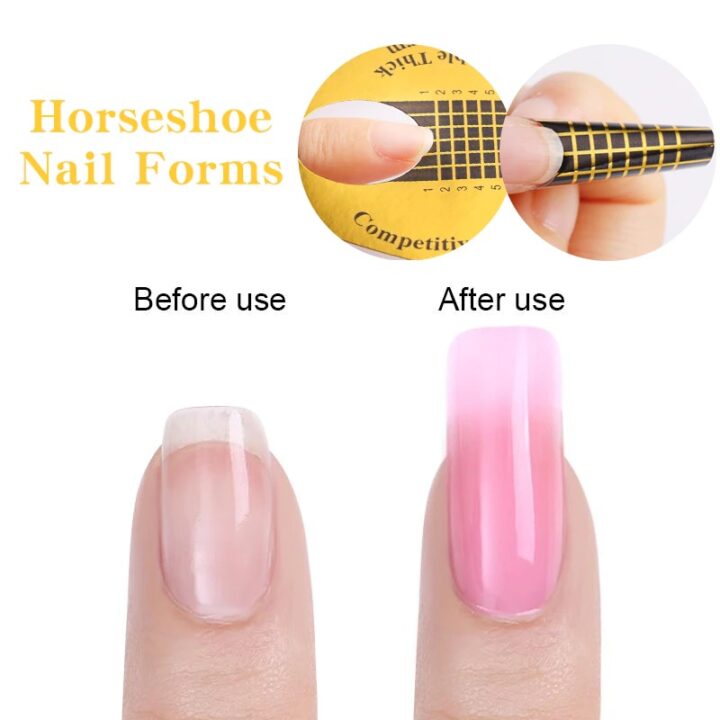 Professional Poly Gel Extension Curl Form for Precise Polygel Nail Art and Salon Quality Manicures