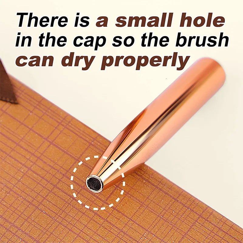 100% Kolinsky Acrylic Gold Handle Acrylic Nail Brush