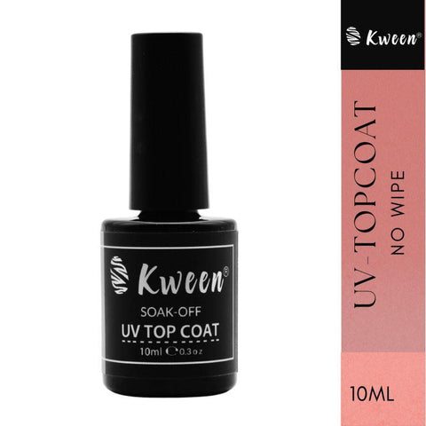 KWEEN Nail Gel Top Coat No Wipe UV Gel Varnish Sealing Shining Clear Nail Gel Diamond Topcoat