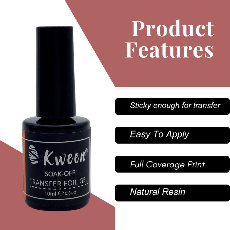 KWEEN Transfer Foil Gel 10ml UV/LED Soak Off For Nail