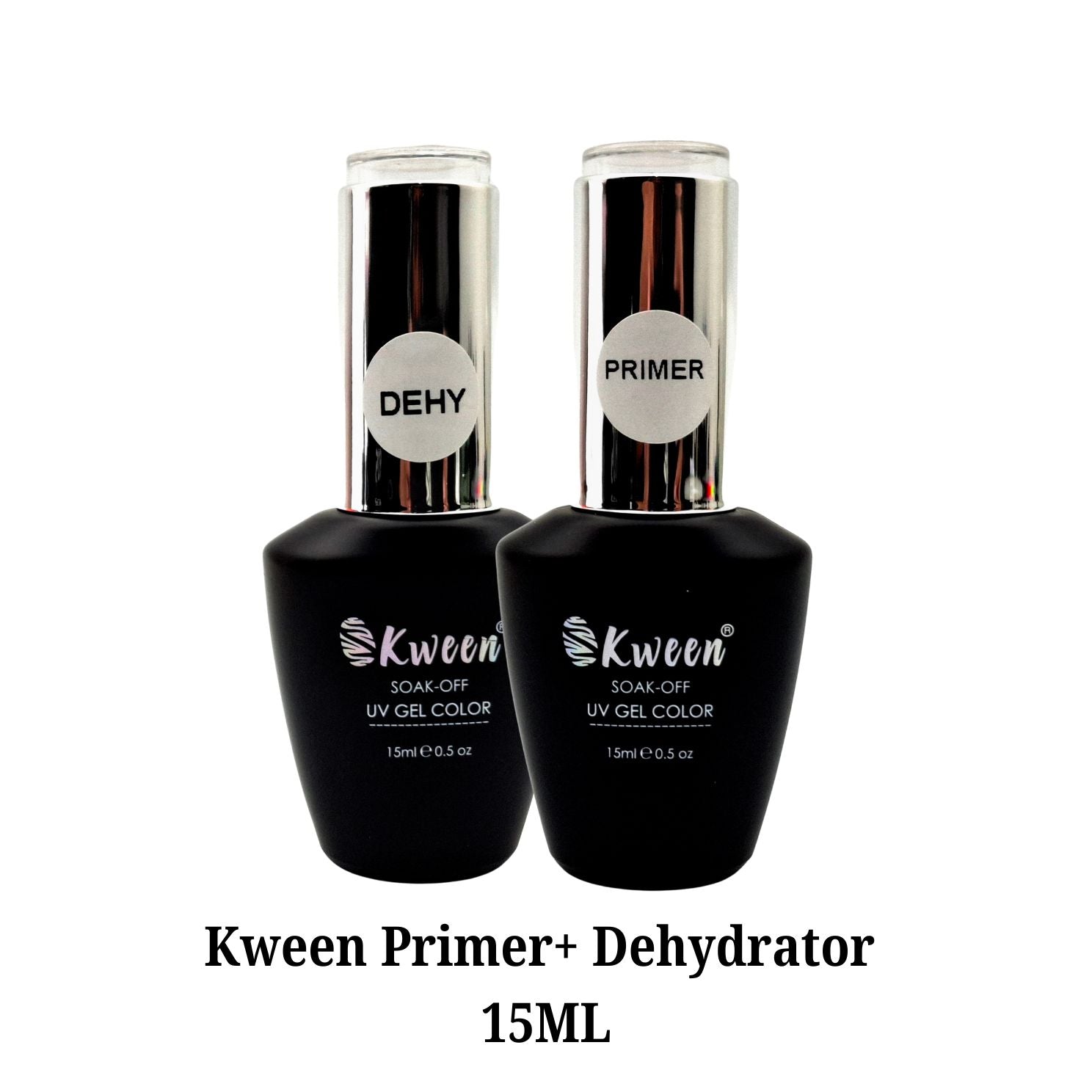 KWEEN Nail Dehydrator and Primer Long-Lasting Nail Prep Dehydrate Gel Nail Polish and Natural Acid Free Bonding Primer Set for Acrylic Powder