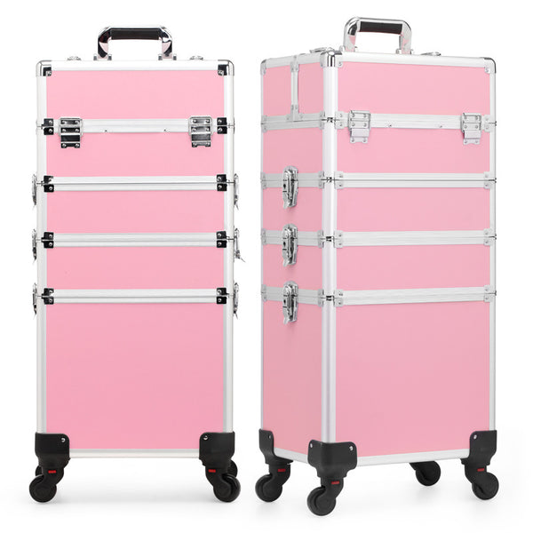 Professional NailArt Aluminum Multi-Layer Trolley with Universal Wheels for Manicure.