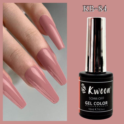 KWEEN 10ml Dusty Rose Nail Polish Soak Off UV LED Nail Color For Manicure Nail art