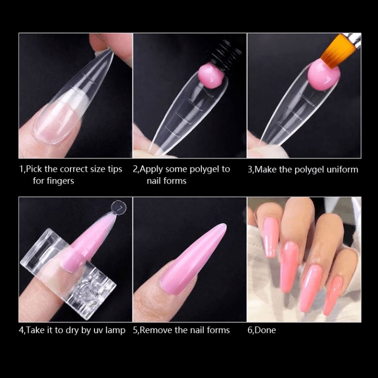 30ml Nail Polygel Extension Gel Kit Shinny Glitter Art Polymer Gel Polish Tools Finger Extension Solution Acrylic Gel Polish