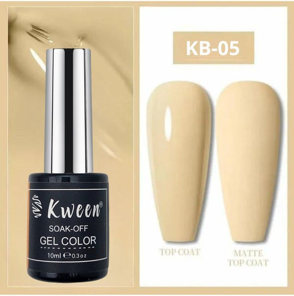 KWEEN Vanila Yellow Gel Nail Polish For Manicure Soak Off Uv Led Gel Nail color