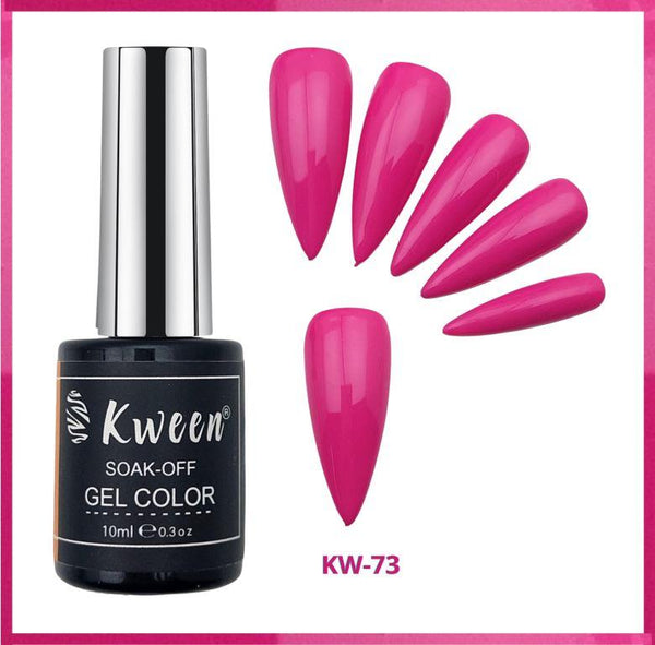 KWEEN Hot Pink UV Soak Off Long Lasting Nail Gel Polish For Manicure