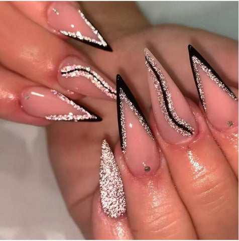KWEEN Reflective Glitter Rose Gold Liner Diamond Shine Soak Off UV Nail Gel For Nail art