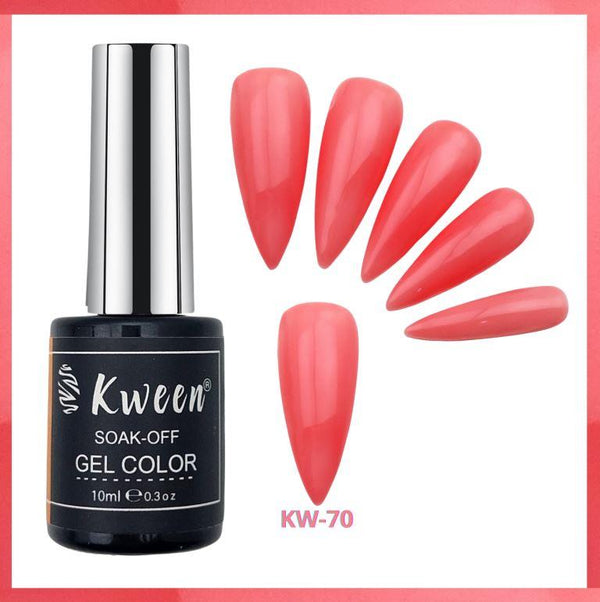 KWEEN Jelly Fresh Pink Translucent Color UV/LED  Gel Polish for Nail Art