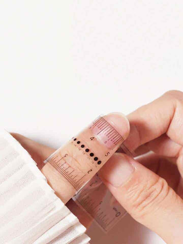 Nail Size Measuring Ruler Transparent Scale Measure Nail Size.