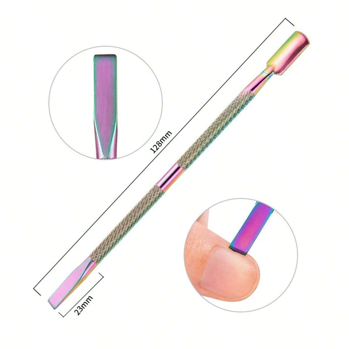 Kween Professional Nail Tools Including Acrylic Gel False Nail Cutter, Nail Clipper, Cuticle Pusher and Ingrow Nail