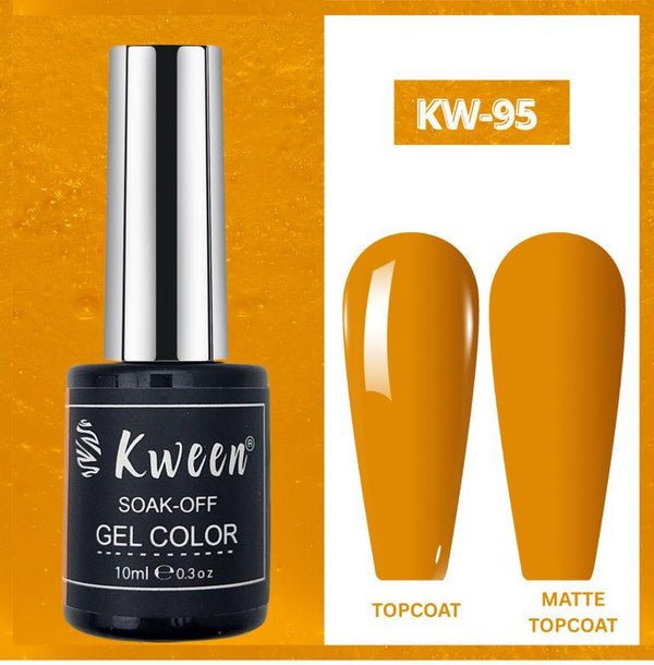 KWEEN Mustard Gel Polish summer Color UV LED Soak Off Gel Nail Polish