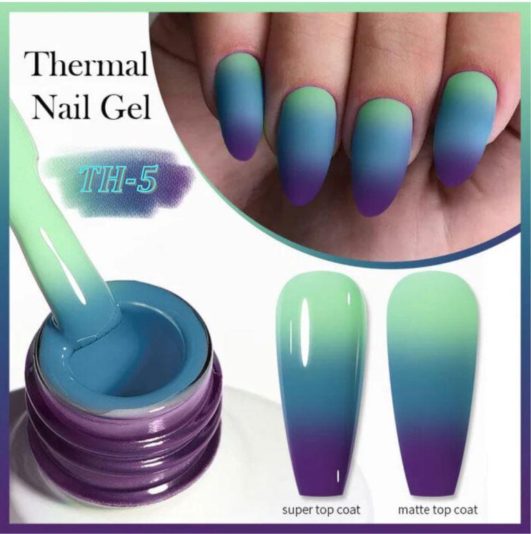 KWEEN Color Changing Gel Nail Polish 3  Shade Temperature Change Nail Polish Gel Nail Art DIY Salon at Home