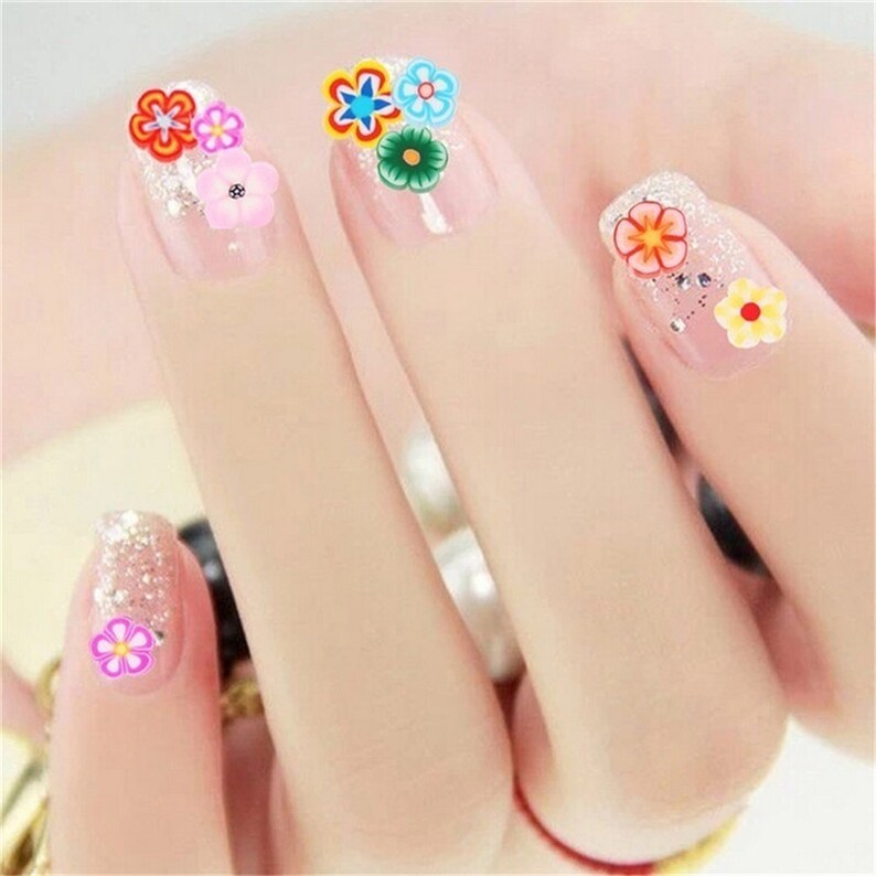 1pc Wheel Flower 3D DIY Nail Art Fimo Slime Supplies Stickers For DIY Crafts and Nail Art Decoration