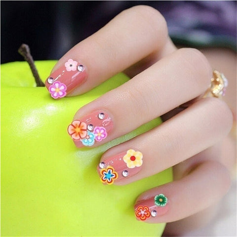 1pc Wheel Flower 3D DIY Nail Art Fimo Slime Supplies Stickers For DIY Crafts and Nail Art Decoration