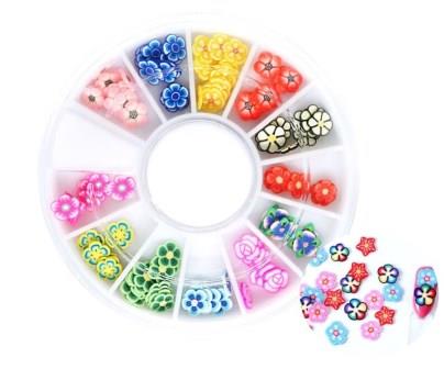 1pc Wheel Flower 3D DIY Nail Art Fimo Slime Supplies Stickers For DIY Crafts and Nail Art Decoration