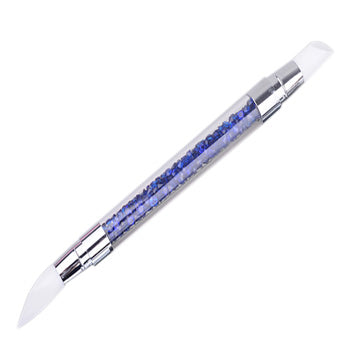 Rhinestone Handled Double Ended Silicone & Acrylic Pen for Stunning Designs & Carvings