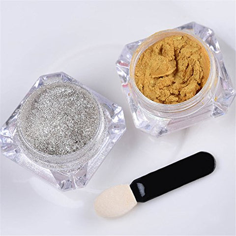 Born Pretty Golden And Silver Mirror Chrome Powder