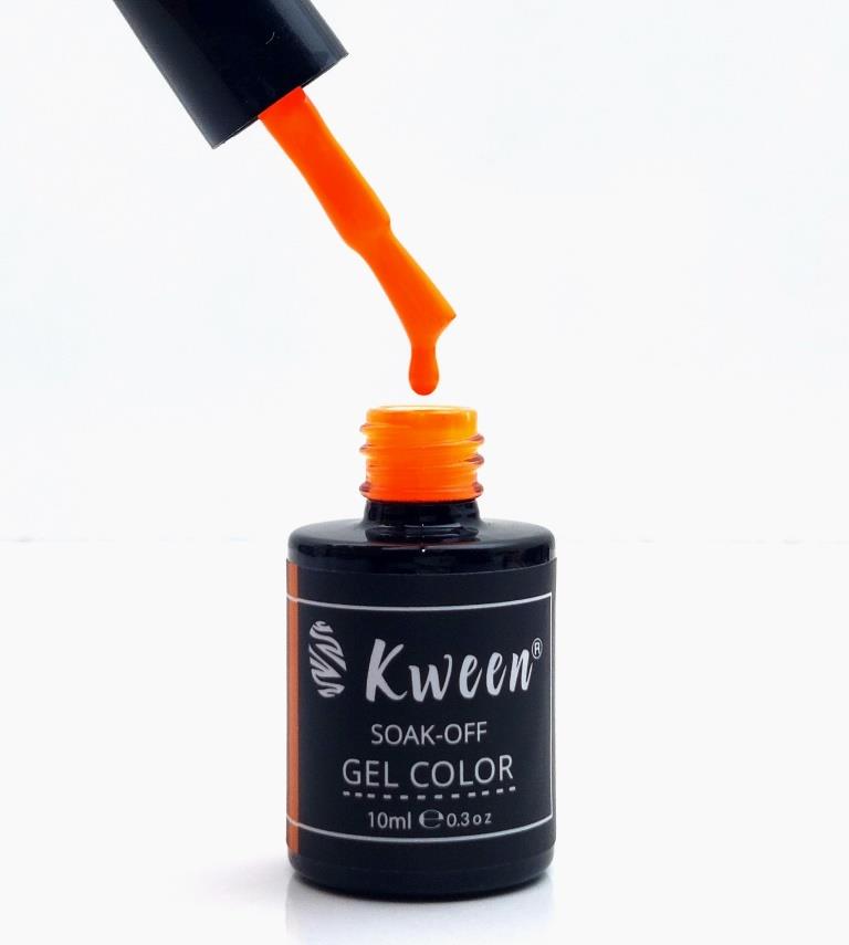 KWEEN Neon Orange UV LED Gel Varnish Soak Off Nail Art Gel Polish