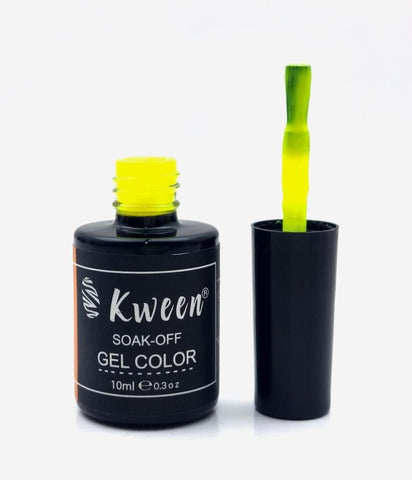 KWEEN Neon yellow UV/LED Varnish Soak Off Nail Art Gel Polish