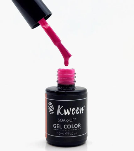 KWEEN Hot Pink Gel Nail Polish Dark Shade UV Soak Off Long Lasting Nail Gl Polish For Manicure And Pedicure