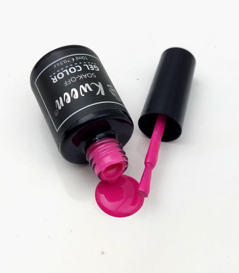 KWEEN Hot Pink Gel Nail Polish Dark Shade UV Soak Off Long Lasting Nail Gl Polish For Manicure And Pedicure