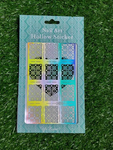 Different Designs Hollow Nail Art Stencils For Nail Decoration