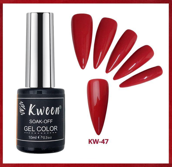 KWEEN Dull Red Gel Polish UV/LED Soak Off Full Coverage Gel Polish