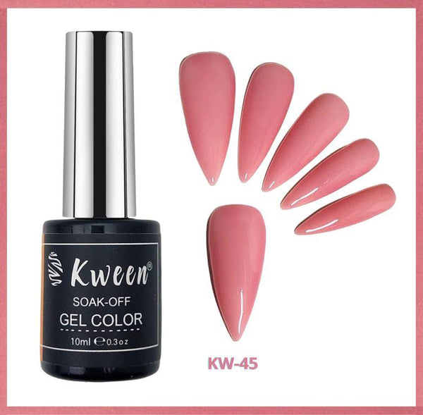 KWEEN UV Gel Polish Sheer Pink Color Jelly Nail Polish Soak Off For French