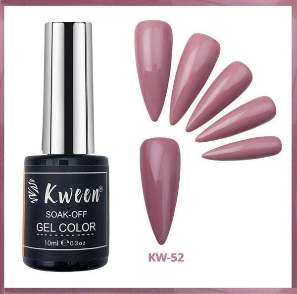 KWEEN Dark Nude Gel Polish UV/LED Soak Off Gel Color Full coverage For Manicure