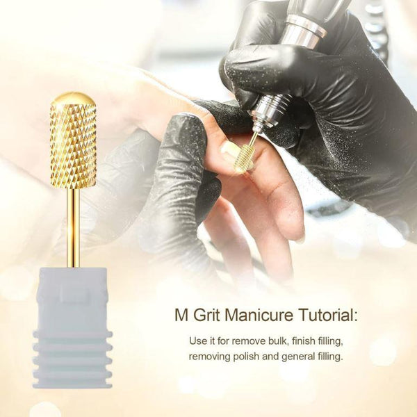 3/32″ Gold Safety Barrel Carbide Bit – Smooth Top 3XC Gel Removal