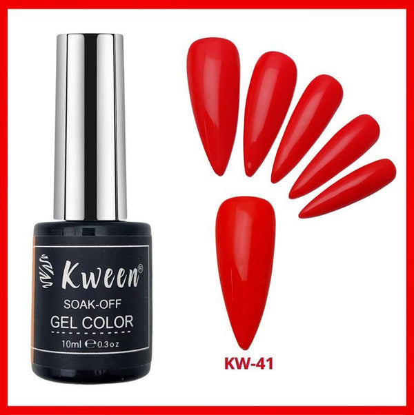 KWEEN Chilli Red Color UV/LED Gel Nail Polish Soak Off For Manicure