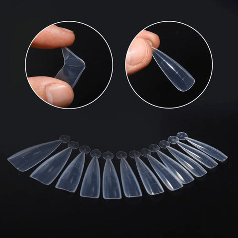 Stiletto Shape False Nail Forms Nail Extension Molds For Building UV poly Gel DIY Manicure Tools