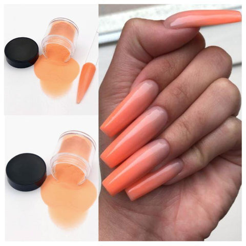 Sunset Peach Acrylic Powder Nail Art Professional Polymer Powder For Nail Extension Carving Home Salon DIY Supplies