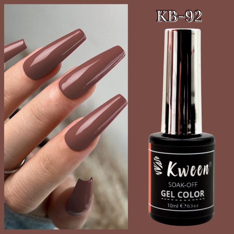 KWEEN 10ML Brown Gel Nail Polish Soak Off UV LED Spring Summer Series Color For Nail art