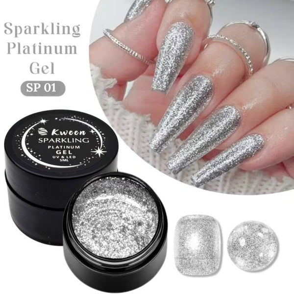 KWEEN 5ml High Gloss Shiny Soak Off UV Gel Super Sparkle Painting Gel