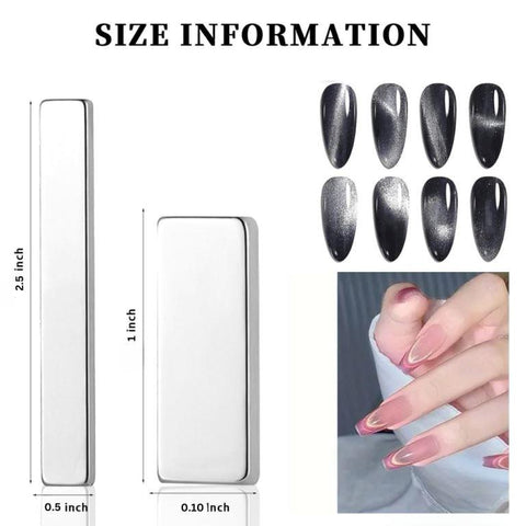 Cat Eye Magnet for Nails Multi-Function Magnet Bar Square for Nail Art