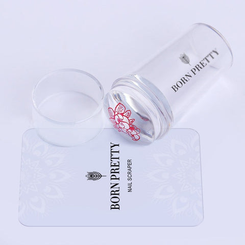 Born Pretty Jelly stamper Transparent Silicone Nail Art Jelly Stamper For French Nail And Best Stamping Prints