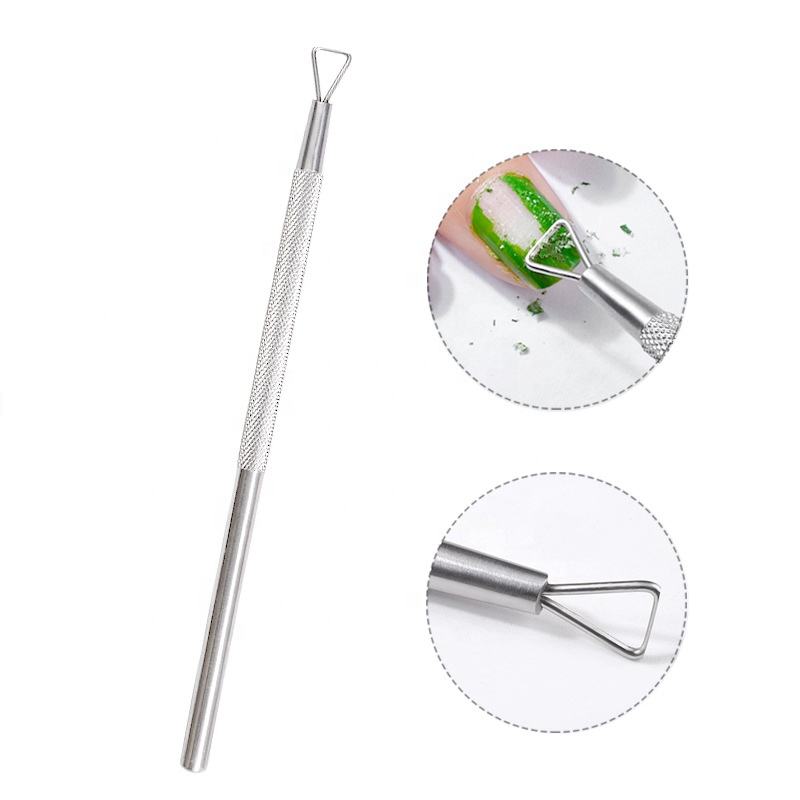 Stainless Steel Gel Nail Color Remover Tool Durable and Efficient Gel Polish Remover Tool for Professional and Home Use