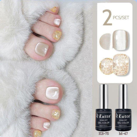 KWEEN 2Pcs/Set 10ml Cat Magnetic Gel Polish with Glitter Gel Polish