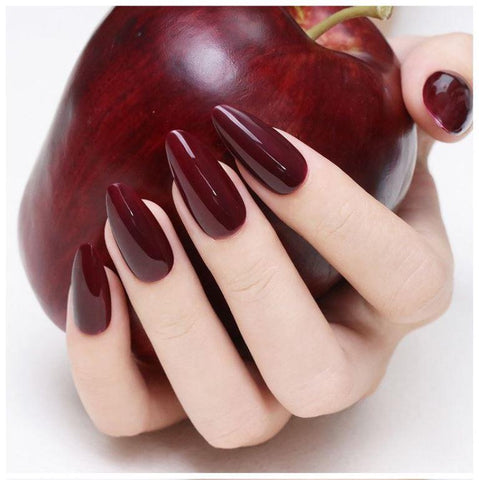 KWEEN Wine Red Gel Nail Polish Deep Burgundy Red Color UV/LED Soak Off Neutral Gel Polish for Winter