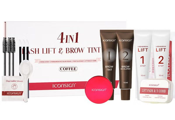 ICONSIGN 4-in-1 Lash Lift & Brow Tint Kit – Coffee