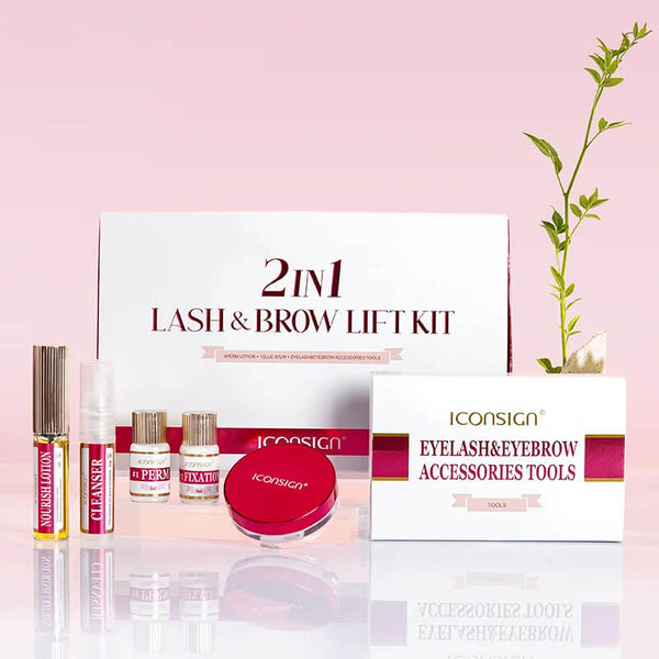 ICONSIGN 2 in 1 Lash & Brow Lift Kit – Eyelash & Eyebrow Perming Set