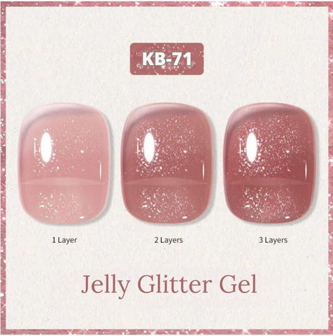 Kween sparkling Jelly Gel nail polish trendy color fall fashionable long lasting UV soak Off Gel Nail polish For Manicure