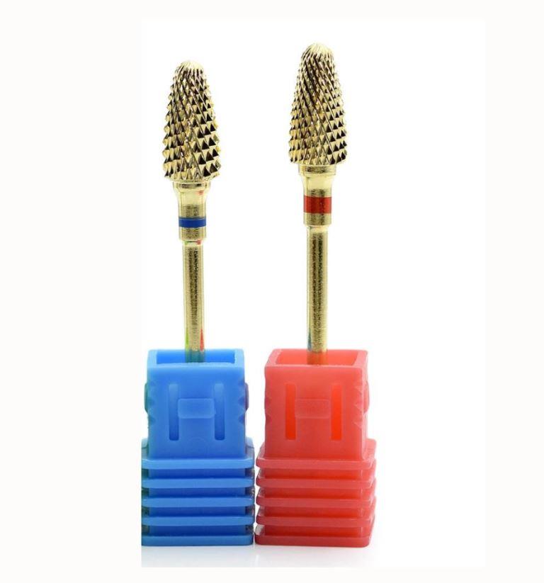 Nail Drill Machine Tool Bullet-shaped Alloy Nail Drill Bits Milling Cutters Manicure Pedicure Nail Art Drill Tools