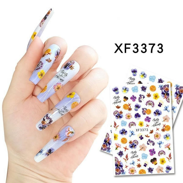 Floral Nail Art Sticker New Nail Decorations Sticker Designs For Creating Flawless Nail With-in Your Home Comfort.