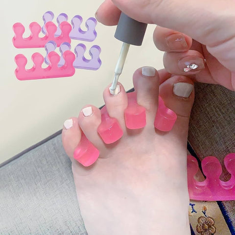 Silicone Toe Separator Comfortable Toe Separator for Perfect Pedicures at Home.