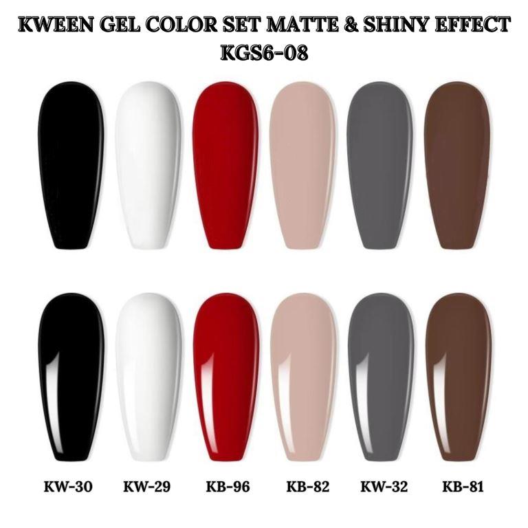 KWEEN Basic Hot Selling Soak Off UV Gel Polish Set of 6