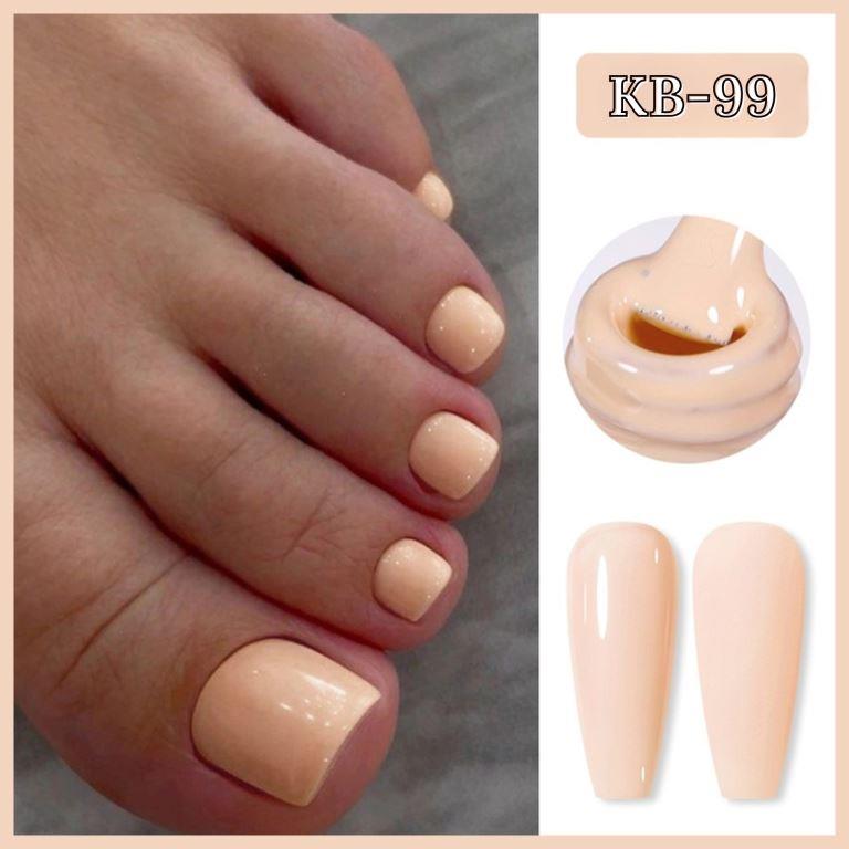 KWEEN 10ml Light Pink Peach Solid Color UV LED Gel Nail Polish For Nail art DIY at Home