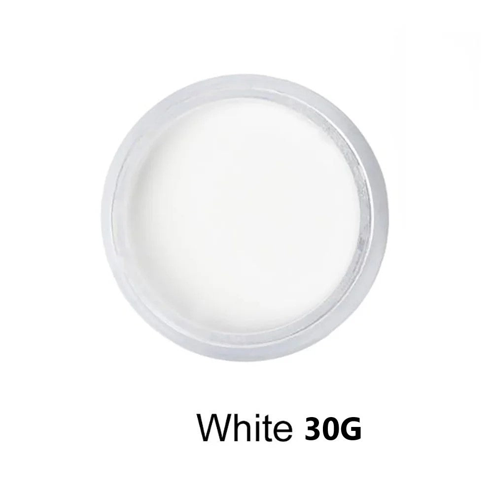 Kween Acrylic Powder 3D Nail Art and Tips French White Crystal Acrylic Powder For Nail And Manicure